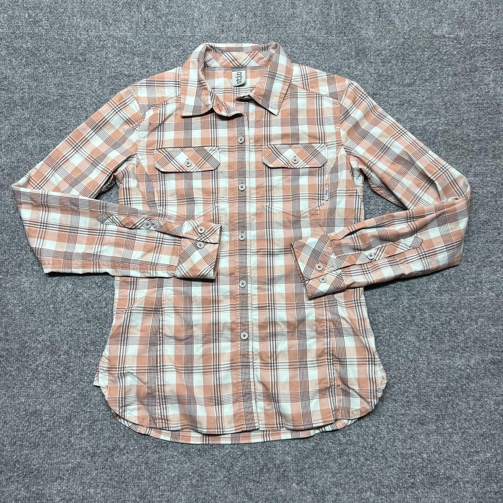 Stio Shirt Womens Small Plaid Button Up Long Sleeve Casual Outdoor Top